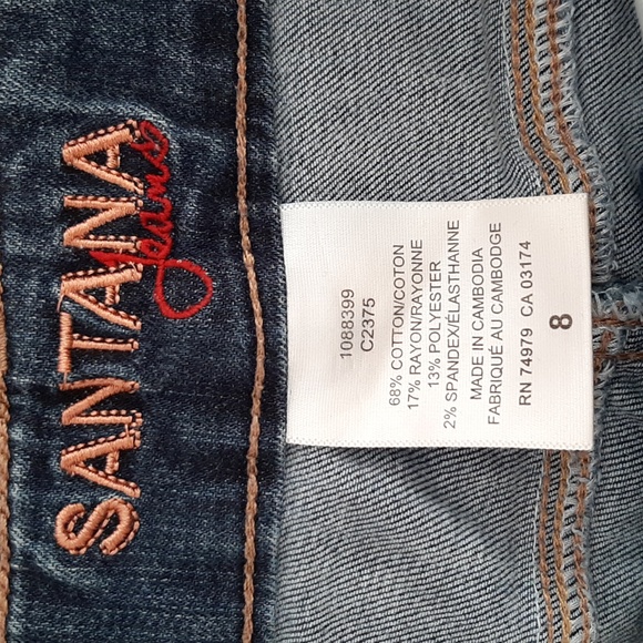 SANTANA High Waist, Cropped Mom Jean - Very Soft Denim - Women's Size 8 - Picture 6 of 6